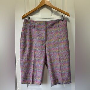 Nike Women's Lavender Floral Athletic Shorts
